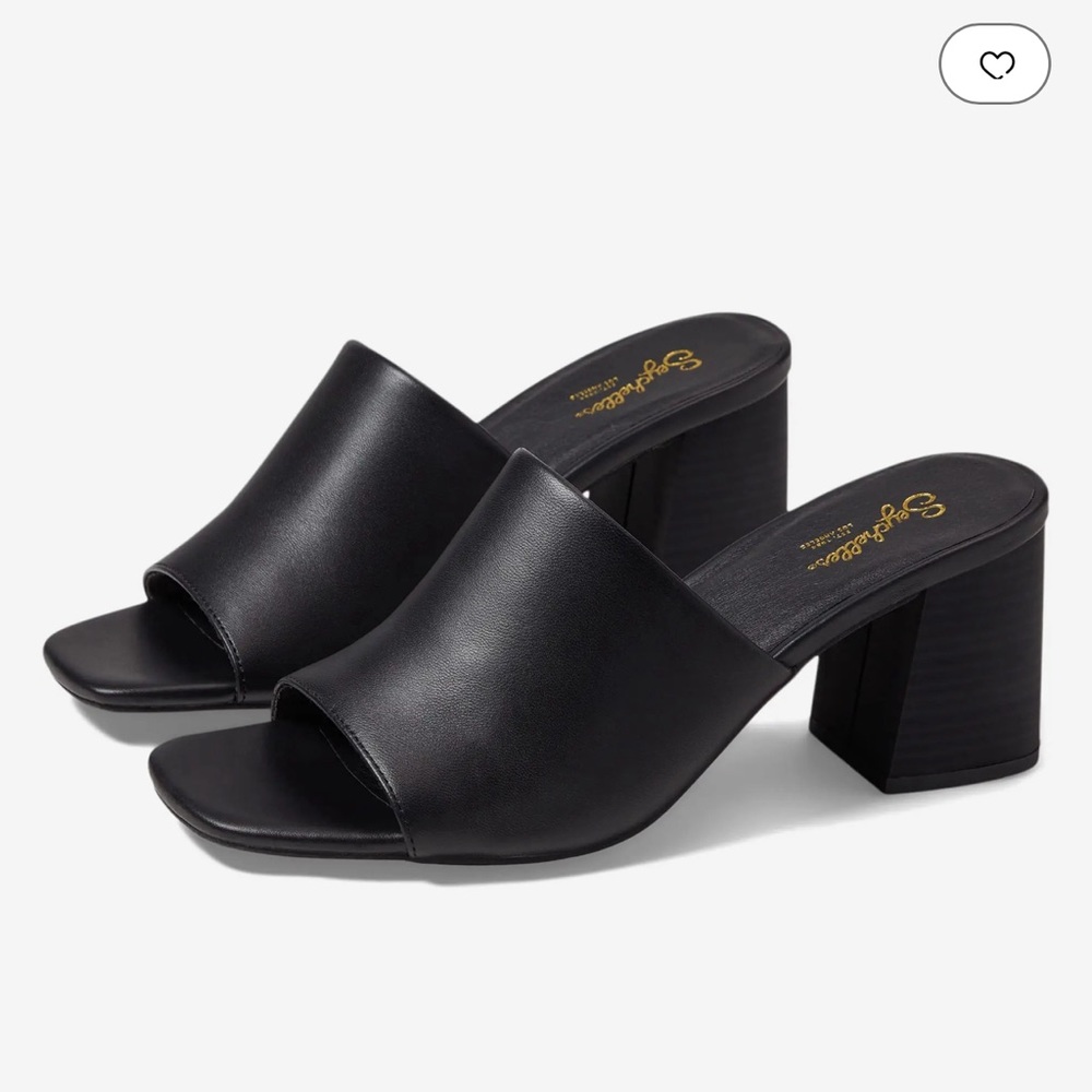 Black Leather Heels